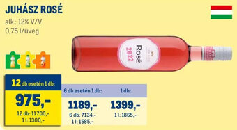 Metro JUHÁSZ ROSÉ 0,75 l ajánlat