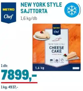 NEW YORK STYLE SAJTTORTA 1,6 kg