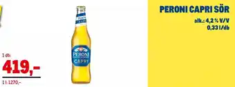 PERONI CAPRI SÖR 0,33 l
