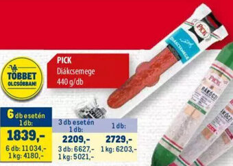 Metro PICK Diákcsemege 440 g ajánlat