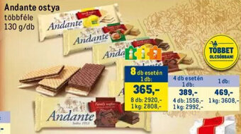 Metro Andante ostya 130 g ajánlat