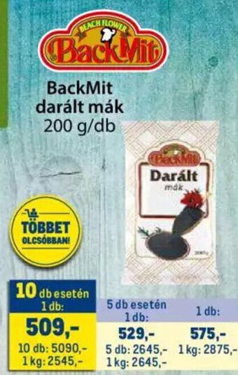 BackMit darált mák 200 g