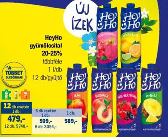 Metro HeyHo gyümölcsital 20-25% 1 l ajánlat