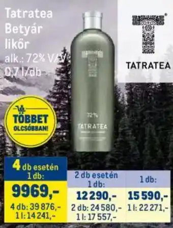Tatratea Betyár likőr 0,7 l