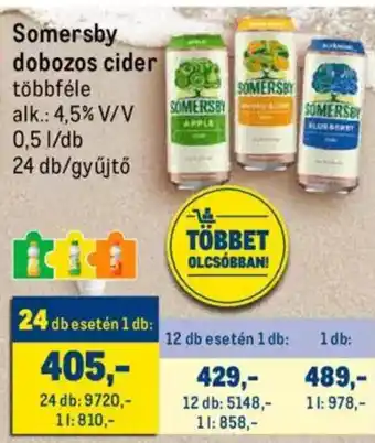 Metro Somersby dobozos cider 0,5 l ajánlat