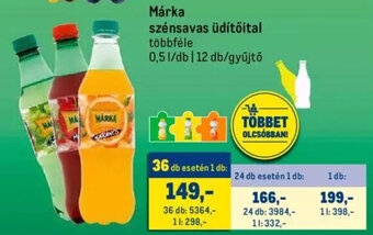 Metro Márka szénsavas üdítőital 0,5 l ajánlat