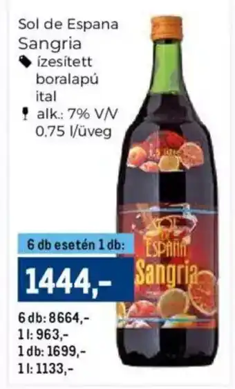 Sol de Espana Sangria 0,75 l
