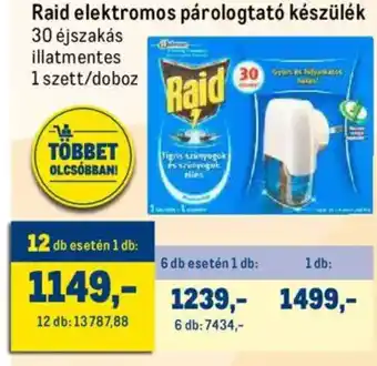 Metro Raid elektromos párologtató készülék 1 szett ajánlat