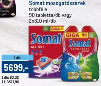 Metro Somat mosogatószerek 2 x 810 ml ajánlat