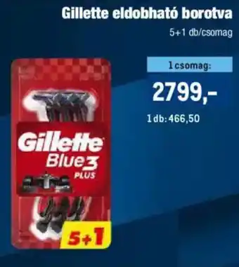 Gillette eldobható borotva 5 + 1 db