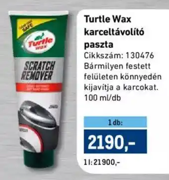 Turtle Wax karceltávolító paszta 100 ml