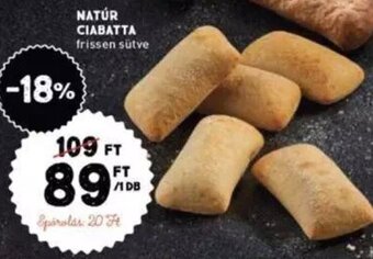 Interspar NATÚR CIABATTA 1 db ajánlat