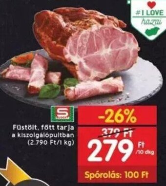 Interspar Füstölt, főtt tarja 10 dkg ajánlat