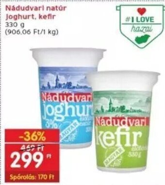 Nádudvari natúr Joghurt, kefir 330 g