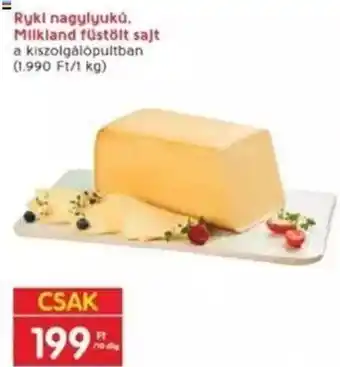 Interspar Ryki nagyiyukú, Milkland füstölt sajt 10 dkg ajánlat