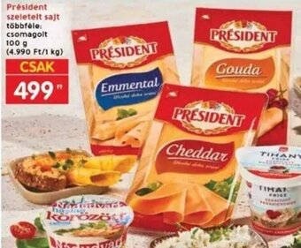 Interspar Président szeletelt sajt 100 g ajánlat