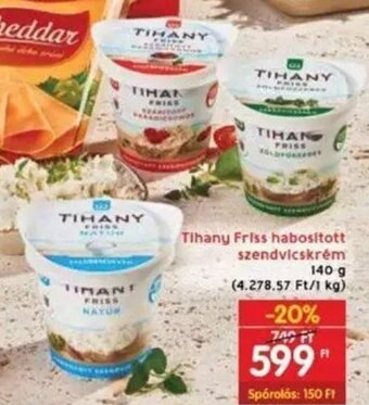Interspar Tihany Friss habosított szendvicskrém 140 g ajánlat