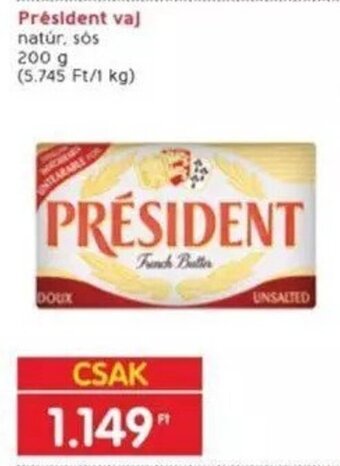 Interspar Président vaj 200 g ajánlat