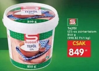 Interspar Tejföl 850 g ajánlat
