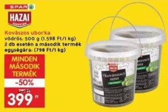 Interspar Kovászos uborka 500 g ajánlat