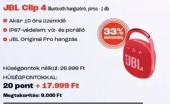 Interspar JBL Clip 4 1 db ajánlat