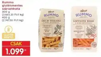 Rummo gluténmentes száraztésztá 300 - 400 g