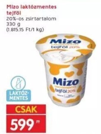Interspar Mizo laktózmentes tejföl 330 g ajánlat