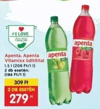 Interspar Apenta, Apenta Vitamixx Üdítőital 1,5 l ajánlat