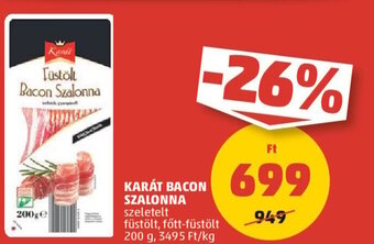 PENNY KARÁT BACON SZALONNA, 200 g ajánlat