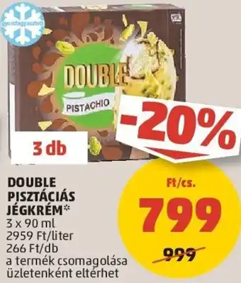 PENNY DOUBLE PISZTÁCIÁS JÉGKRÉM, 3x90ml ajánlat