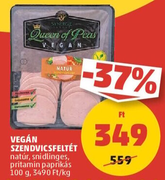 PENNY VEGÁN SZENDVICSFELTÉT, 100 g ajánlat