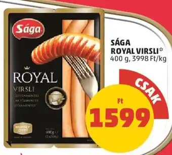 SÁGA ROYAL VIRSLI 400 g