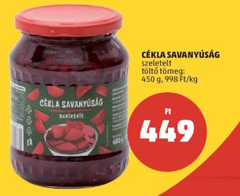 PENNY CÉKLA SAVANYÚSÁG, 450 g ajánlat