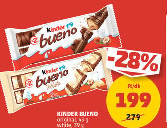PENNY KINDER BUENO original, 43 g white, 39 g ajánlat
