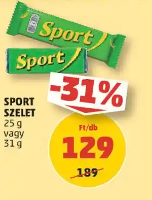 PENNY SPORT SZELET 25 g vagy 31g ajánlat