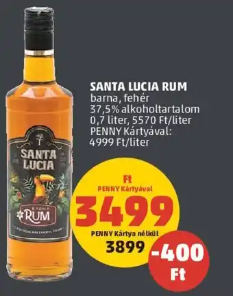 SANTA LUCIA RUM, 0,7 liter