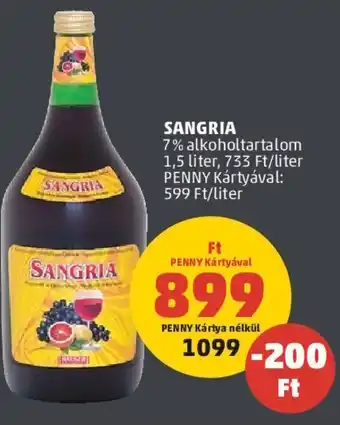PENNY SANGRIA, 1,5 liter ajánlat