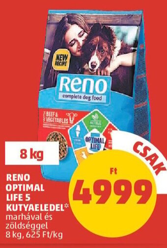 PENNY RENO OPTIMAL LIFE 5 KUTYAELEDEL 8 kg ajánlat