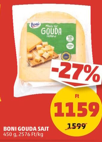 PENNY BONI GOUDA SAJT 450 g ajánlat