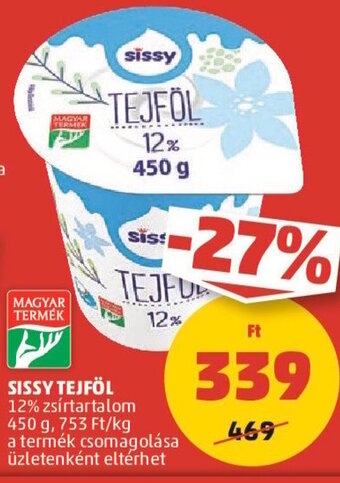 PENNY SISSY TEJFÖL 450 g ajánlat