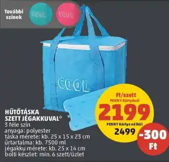 PENNY HŰTŐTÁSKA SZETT JÉGAKKUVAL ajánlat