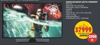 PENNY ORION HD READY LED TV+MONITOR 1 db ajánlat