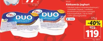 Lidl PILOS Kétkamrás joghurt 175 g ajánlat