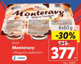 Lidl PILOS Monteravy 6 x 60 g ajánlat