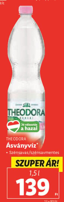 Lidl THEODORA Ásványvíz 1,5 l ajánlat