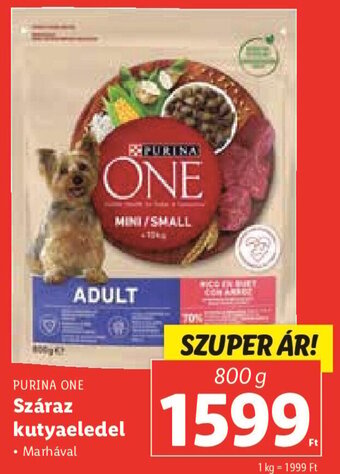 Lidl PURINA ONE Száraz kutyaeledel 800 g ajánlat
