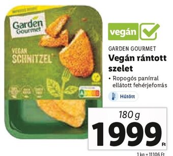 GARDEN GOURMET Vegán rántott szelet 180 g