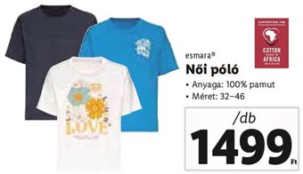 Lidl Esmara Női póló 1 db ajánlat