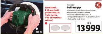 Lidl PARKSIDE Polírozógép 1 db ajánlat