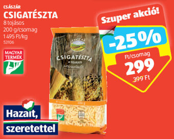 ALDI CSÁSZÁR CSIGATÉSZTA 200 g ajánlat